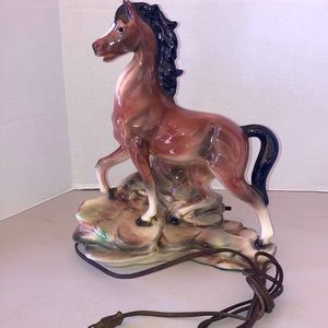 1958 Maddox of California vintage horse lamp working